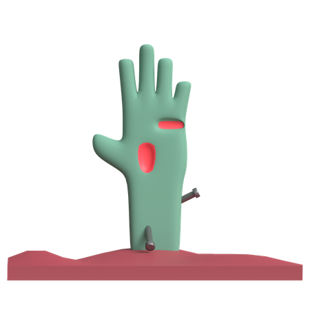 Mano zombi  3D Icon