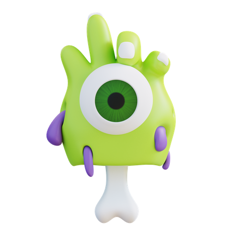 Mano zombi  3D Icon