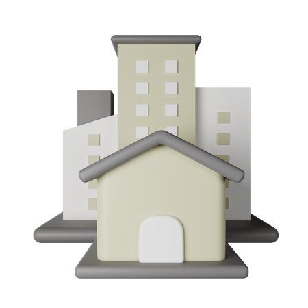 Manoir  3D Icon