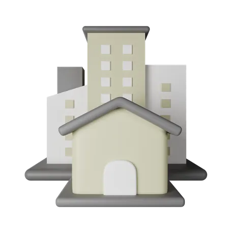 Manoir  3D Icon