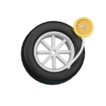 Manomètre pour pneus  3D Icon