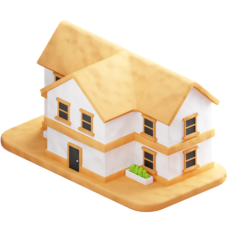 Mansión  3D Icon