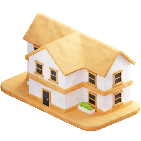 Mansion House For Real Estate 3D Icon