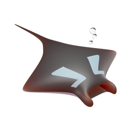 Manta Ray  3D Illustration