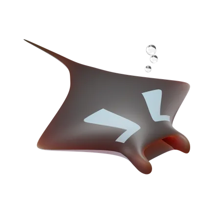 Manta Ray  3D Illustration