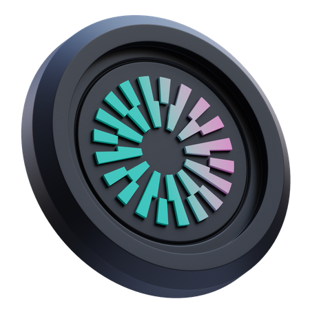 Logo Crypto Mantle MNT  3D Icon