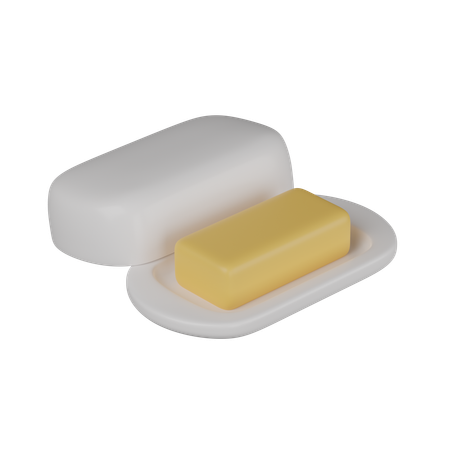 Manteiga  3D Icon