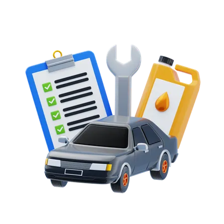 Mantenimiento automotriz  3D Icon