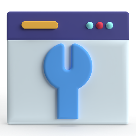 Mantenimiento de pagina web  3D Icon