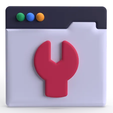 Mantenimiento de pagina web  3D Icon