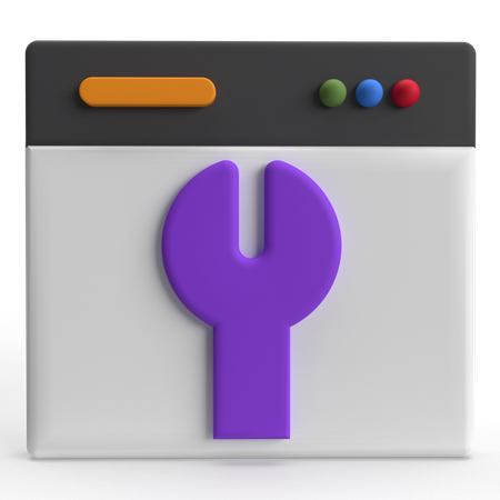 Mantenimiento de pagina web  3D Icon