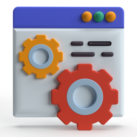 Mantenimiento Web  3D Icon