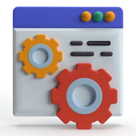 Mantenimiento Web  3D Icon