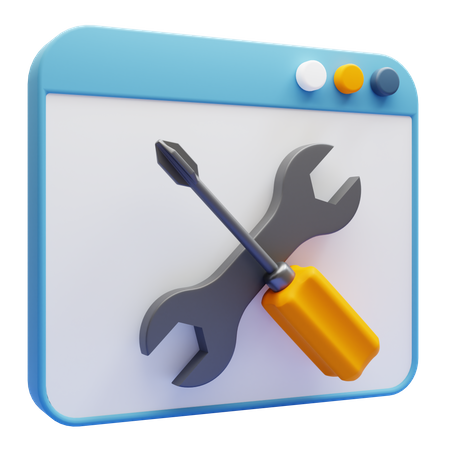 Mantenimiento Web  3D Icon