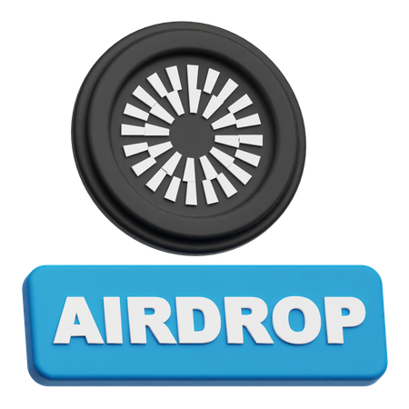 Mantle Airdrop  3D Icon