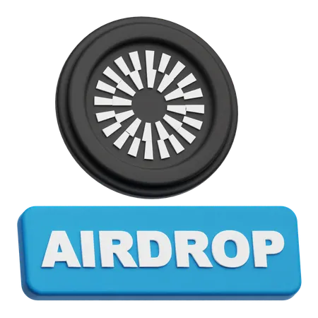 Mantle Airdrop  3D Icon