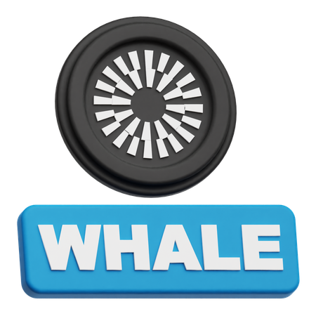 Baleia-do-manto  3D Icon