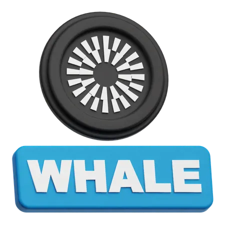 Baleia-do-manto  3D Icon