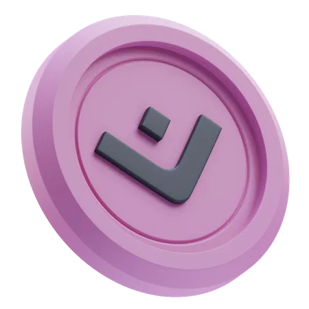 Criptomoneda Mantra  3D Icon