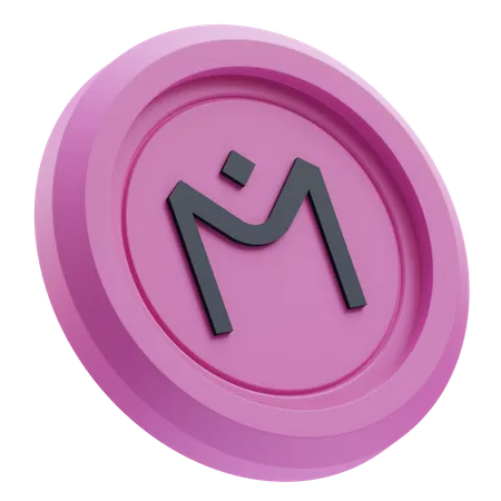 Mantra Cryptocurrency  3D Icon