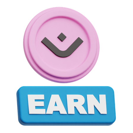 Mantra Earn  3D Icon