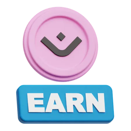 Mantra Earn  3D Icon