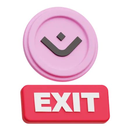 Mantra Exit  3D Icon