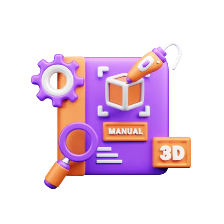 Manuales 3d  3D Icon