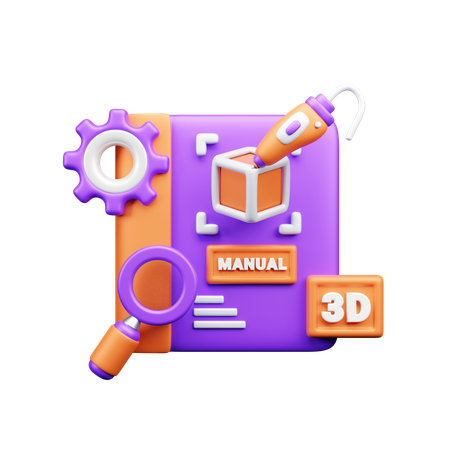 Manual 3D  3D Icon