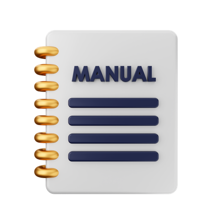 Manual Book  3D Icon