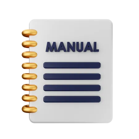 Manual Book  3D Icon