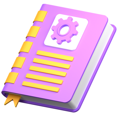 Manual Book  3D Icon