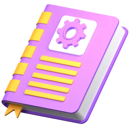 Manual Book  3D Icon