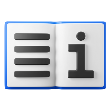 Manual Book  3D Icon