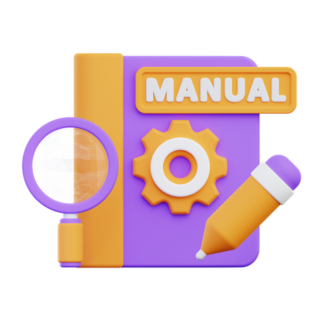 Manual Book  3D Icon