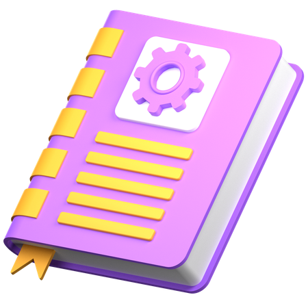 Manual Book  3D Icon