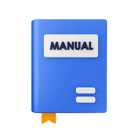 Manual Book  3D Icon