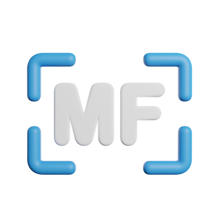 Manual Focus  3D Icon