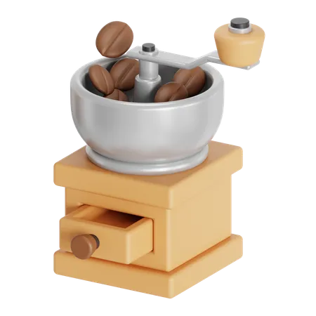 Small Manual Grinder With Crank 3D Icon