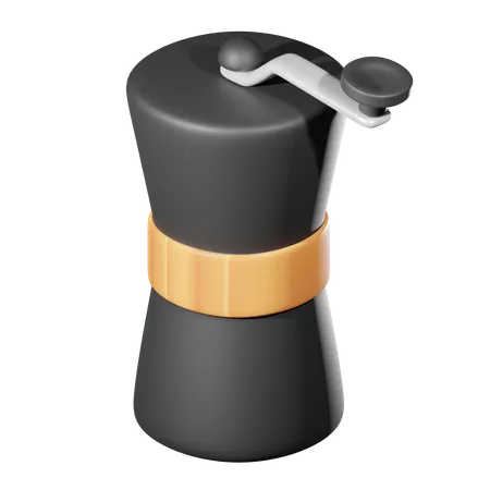 커피숍용 수동 그라인더 3 D 아이콘 3D Icon
