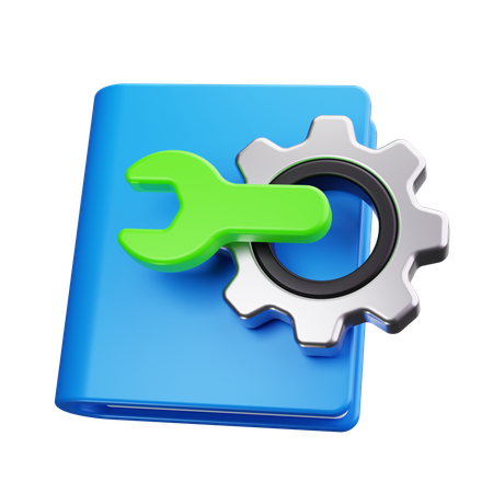 Manual  3D Icon