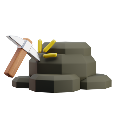 Manual Mining Labor  3D Icon