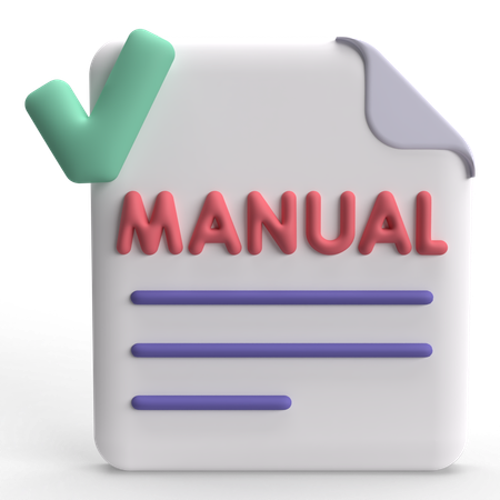 Manual Process  3D Icon