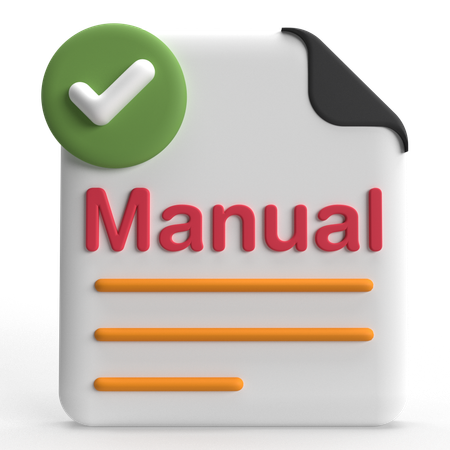 Manual Process  3D Icon