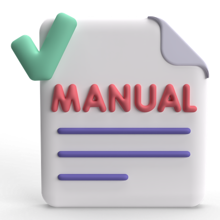 Manual Process  3D Icon
