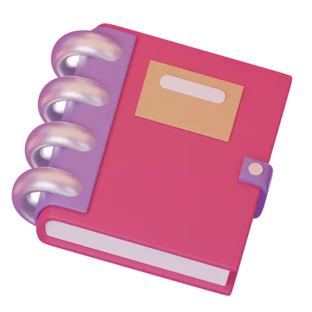 Cahier de texte  3D Icon