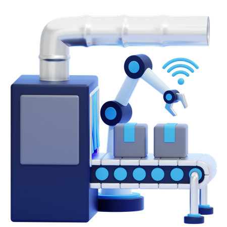 Manufacturing Automation  3D Icon