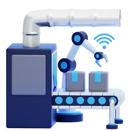 Manufacturing Automation  3D Icon