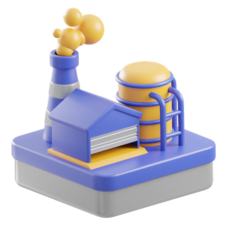 Manufacturing Company  3D Icon