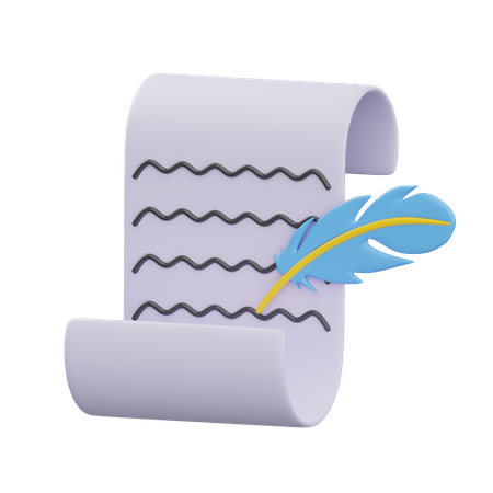 Manuscript  3D Icon